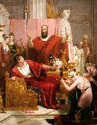 Richard Westall Sword of Damocles oil painting